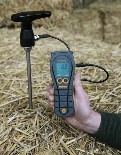 custom bale moisture meter|handheld moisture tester for hay.